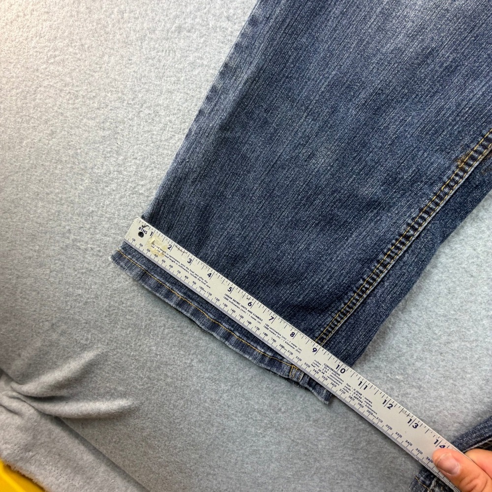 Angels Womens Size 7 Long Bootcut Jeans Blue Medium Wash Low Rise Y2K RN 110251 - Picture 2 of 9
